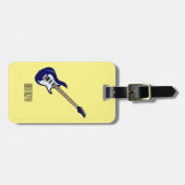 エレキギター漫画イラストレーション ラゲッジタグ (正面横)