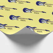 エレキギター漫画イラストレーション ラッピングペーパー (角)