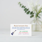 エレキギター漫画イラストレーション 名刺 (スタンド正面)