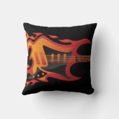 エレキギター火災イラストレーション クッション (裏面)