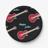 エレキギター紙プレート ペーパープレート (正面)