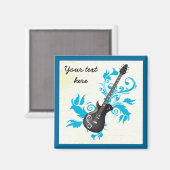 エレキギター葉オンターコイズカスタム製品 マグネット (正面/裏面)