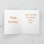 エレキギター誕生日カード サンキューカード (内部)