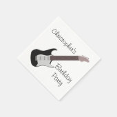 エレキギター誕生日 スタンダードカクテルナプキン (角)