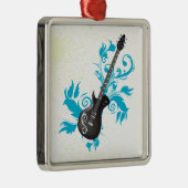 エレキギター離れターコイズカスタムオーナメント メタルオーナメント (右)