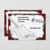 エレキギター黒赤白音楽日救付日 セーブザデート (正面/裏面)