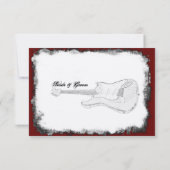 エレキギター黒赤白音楽日救付日 セーブザデート (裏面)