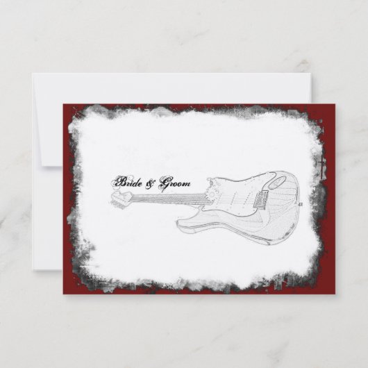 エレキギター黒赤白音楽日救付日 セーブザデート (裏面)