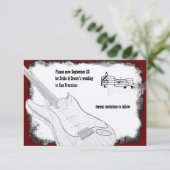 エレキギター黒赤白音楽日救付日 セーブザデート (スタンド正面)