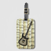 エレキギター02転がオンシート音楽～ ラゲッジタグ (正面縦)