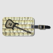 エレキギター02転がオンシート音楽～ ラゲッジタグ (正面横)