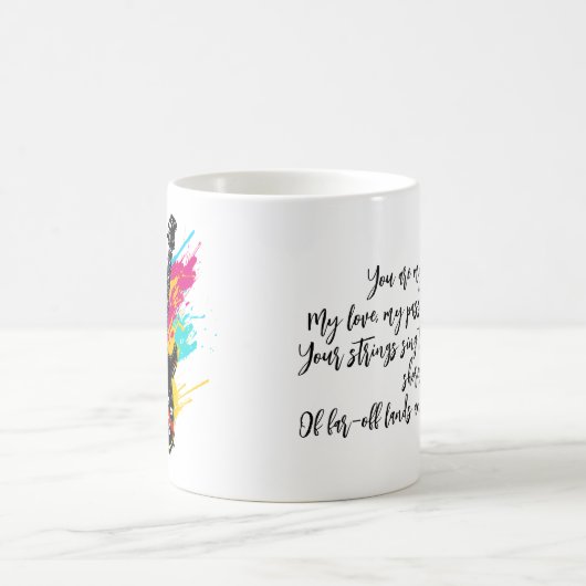 エレキギター90sのはっきりしたスタイル コーヒーマグカップ (中央)