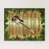 エレキギター~「クリスマスの喜びをお祈り申し上げる」~ ジグソーパズル (横)