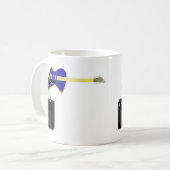 エレキギター コーヒーマグカップ (正面左)