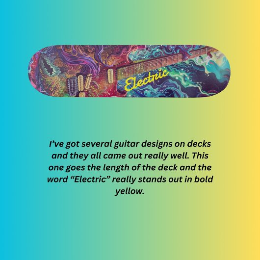 エレキギター スケートボード
