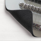 エレキギター – ホワイト マウスパッド (コーナー)