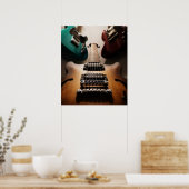 エレキギター ポスター (キッチン)