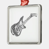 エレキギター メタルオーナメント (左)