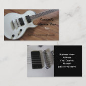 エレキギター – レッスン 名刺 (正面/裏面)