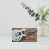 エレキギター – レッスン 名刺 (スタンド正面)