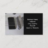 エレキギター – レッスン 名刺 (裏面)