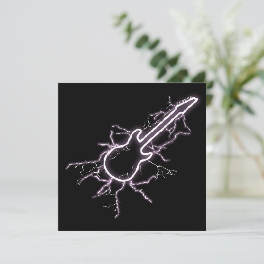 エレキギター 招待状 (スタンド正面)