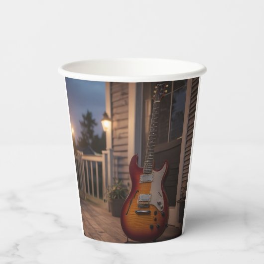 エレキギター 紙コップ (裏面)