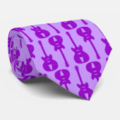 エレキギター – 紫オンマウーブ ネクタイ (ロール)