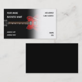 エレキギター – 音楽名刺 名刺 (正面/裏面)