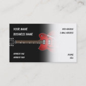 エレキギター – 音楽名刺 名刺 (正面)