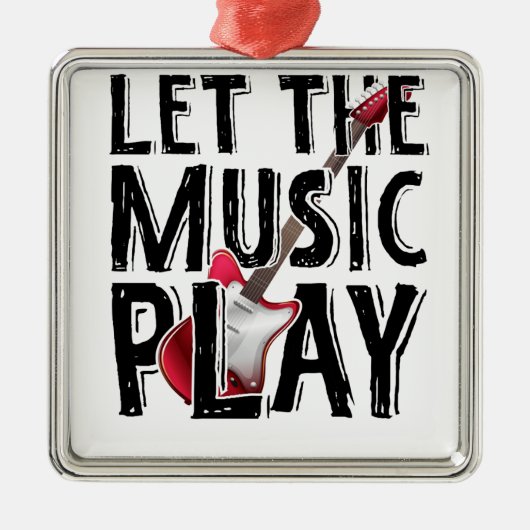 エレキギ遊ターで メタルオーナメント (正面)