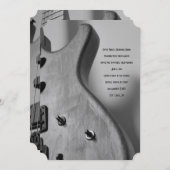 エレキットギターエレガントウエディング招待状 招待状 (正面/裏面)