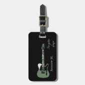 エレキパーソナライズされたタリスト旅行 ラゲッジタグ (正面縦)