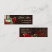 エレキレッドギターミニ名刺 スキニー名刺 (正面/裏面)