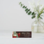 エレキレッドギターミニ名刺 スキニー名刺 (スタンド正面)