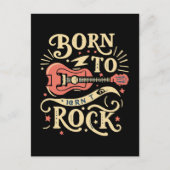 エレキ生まれタのギターをロックする ポストカード (正面)