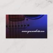 エレクお洒落ティギターミュージシャン名刺 名刺 (裏面)