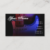 エレクお洒落ティギターミュージシャン名刺 名刺 (正面)