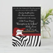 エレクエレガントティギター結婚式招待状 招待状 (スタンド正面)