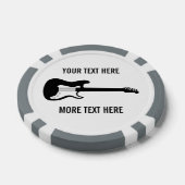 エレクカスタムティギターロゴ付きトランプのポーカーチップゴルフ ポーカーチップ (シングル)