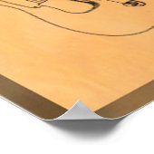 エレクカッコいいティギター特許 ポスター (角)