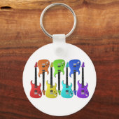 エレクカラフルティギターキーチェーン キーホルダー (正面)