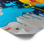 エレクカラフルティギターグラフィティ、ミュージックビベス ポスター (角)