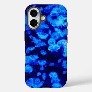 エレクトリクールカルブルークラゲの深いブルーシー iPhone 16ケース
