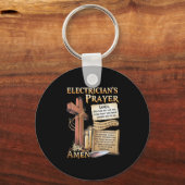 エレクトリシャン祈りの言葉アーメン キーホルダー (正面)