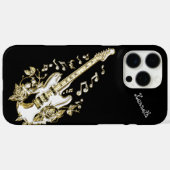 エレクトリックギターがエネルギーとバースト Case-Mate iPhoneケース (裏面 (横))