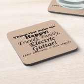 エレクトリックギターが嬉しい コースター (左側)