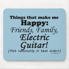 エレクトリックギターが嬉しい マウスパッド
