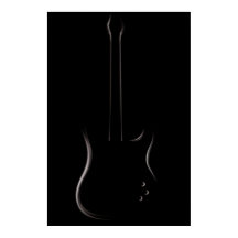 エレクトリックギターのシルエット