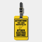 エレクトリックギターを攻撃 ラゲッジタグ (正面縦)